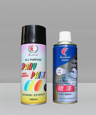 黒いアクリル スプレー ペンキの家具 450ml のための速乾性水ベース